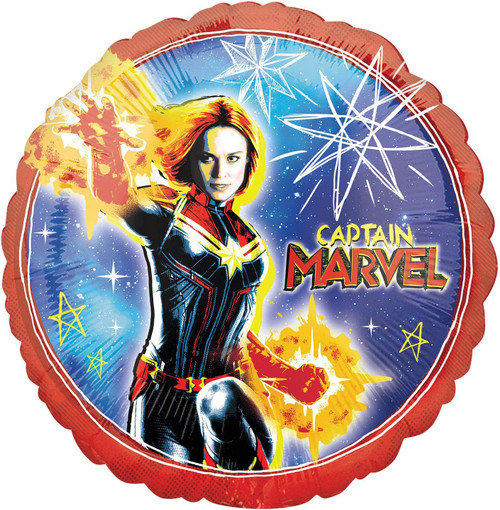 Captain Marvel Comics Superhero Kids Birthday Party Decoration 18" Mylar Balloon