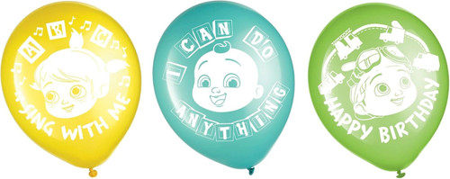 Cocomelon Baby Cute Kids Birthday Party Decoration Latex Balloons