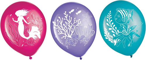 Little Mermaid Movie Disney Ariel Kids Birthday Party Decoration Latex Balloons