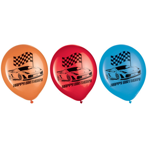 Hot Wheels Race Car Toy Vehicle Kids Birthday Party Decoration Latex Balloons