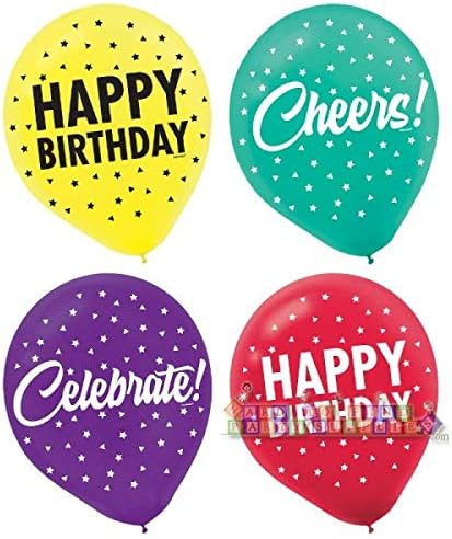 Here's to Your Birthday Over the Hill Party Decoration 15 ct. Latex Balloons