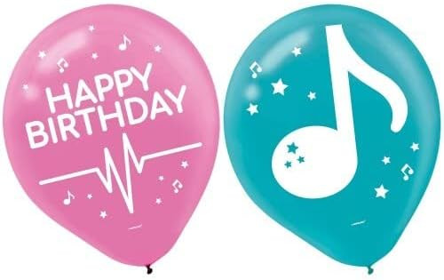 Internet Famous Music Dance Girl Kids Birthday Party Decoration Latex Balloons