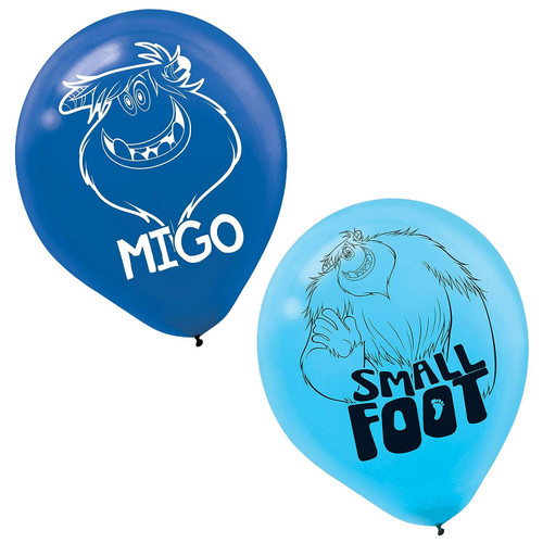Smallfoot Movie Warner Yeti Bigfoot Birthday Party Decoration Latex Balloons