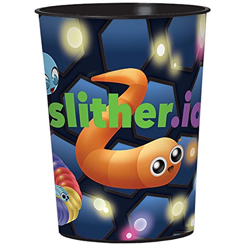 Slither.io Slither Snake Video Game Kids Birthday Party Favor 16 oz. Plastic Cup