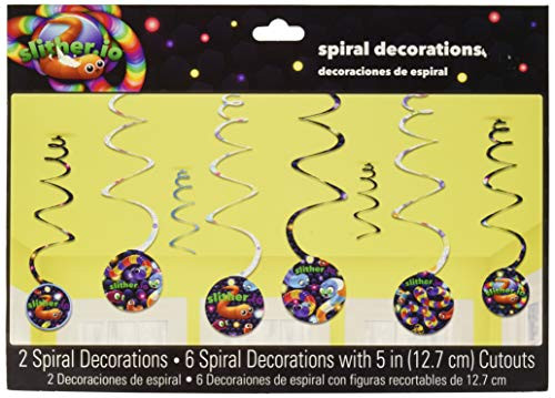 Slither.io Slither Snake Video Game Birthday Party Hanging Spiral Decorations