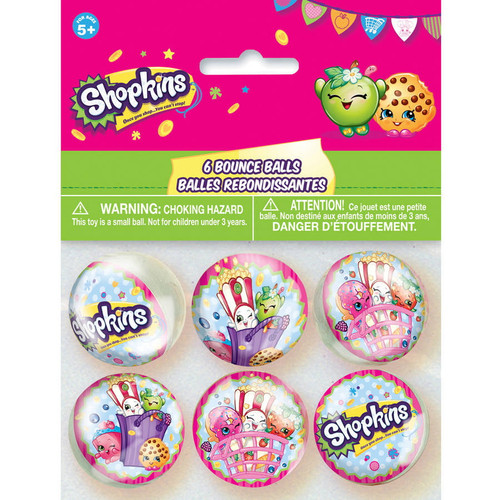 Shopkins Moose Toys Pink Cute Kids Birthday Party Favor Bounce Balls