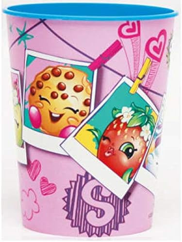 Shopkins Moose Toys Cute Kids Birthday Party Favor 16 oz. Plastic Cup SELFIE