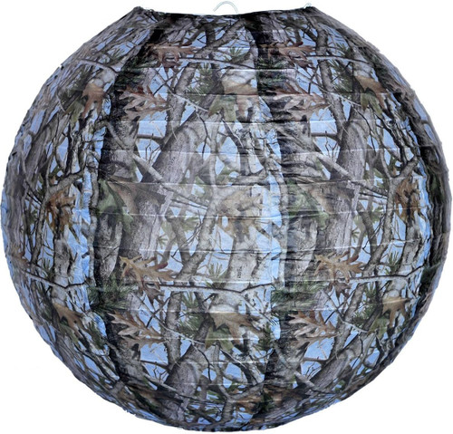Light Blue Camo Next Vista Baby Shower Party Hanging Decoration Paper Lantern