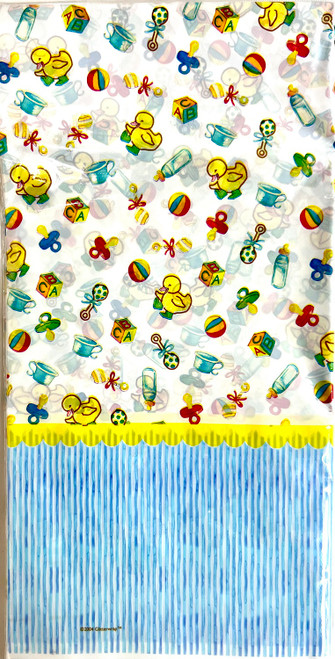 MM Baby Duckie Duck Cute Baby Shower Party Decoration Plastic Tablecover