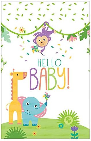 Fisher Price Hello Baby Shower Toy Party Table Decoration Plastic Tablecover