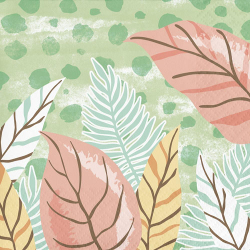 Safari Baby Pastel Jungle Animal Kids Baby Shower Party Paper Beverage Napkins