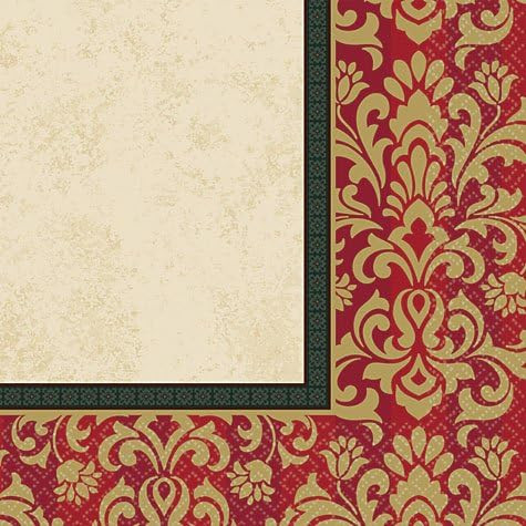 Holiday Style Elegant Winter Christmas Banquet Dinner Party Beverage Napkins