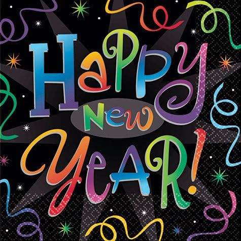 Countdown Celebration Happy New Year's Eve Holiday Party Paper Beverage Napkins