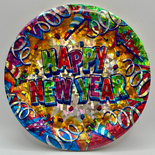 New Year's Explosion Eve Bash Cocktail Holiday Party 7" Paper Dessert Plates