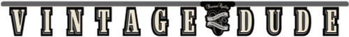 Vintage Dude Over the Hill Mens Adult Birthday Party Decoration Jointed Banner