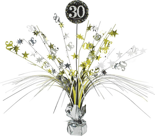 Sparkling Celebration Over Hill 30th Birthday Party Decoration Spray Centerpiece