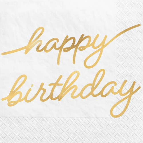 Golden Age Over the Hill Adult Birthday Party Paper Beverage Napkins