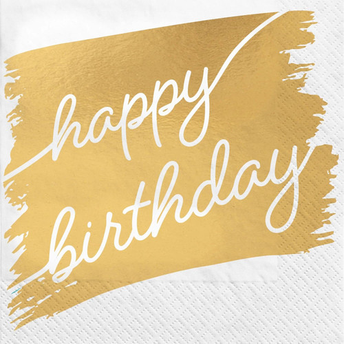 Golden Age Over the Hill Adult Birthday Party Paper Luncheon Napkins