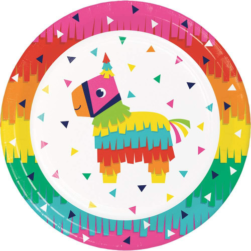 Fiesta Fun Cinco de Mayo Mexican Theme Birthday Party 9" Paper Dinner Plates
