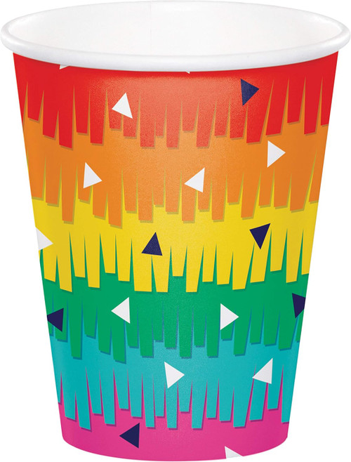 Fiesta Fun Cinco de Mayo Mexican Theme Birthday Party 9 oz. Paper Cups