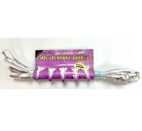 Howling Ghost Halloween Party Decoration Outdoor Plastic Pennant Flag Banner