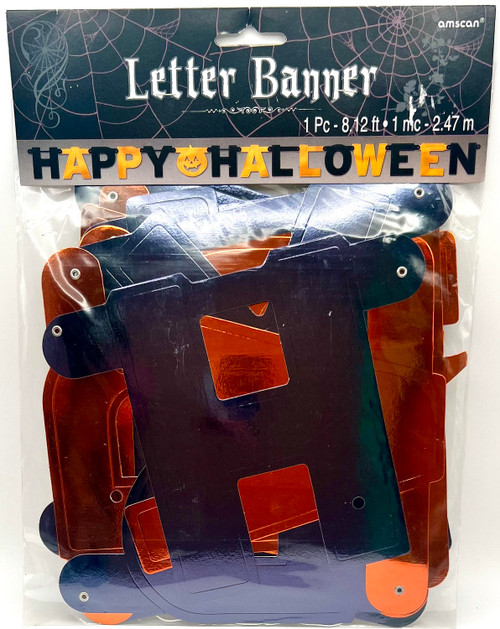 Happy Halloween Black Orange Carnival Party Decoration Jointed Letter Banner