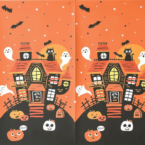 Spooky Friends Haunted House Halloween Party Decoration Scene Setters Room Roll