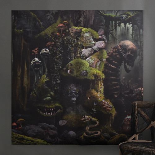 Mutated Forest Haunted House Halloween Party Decoration Scene Setters Backdrop