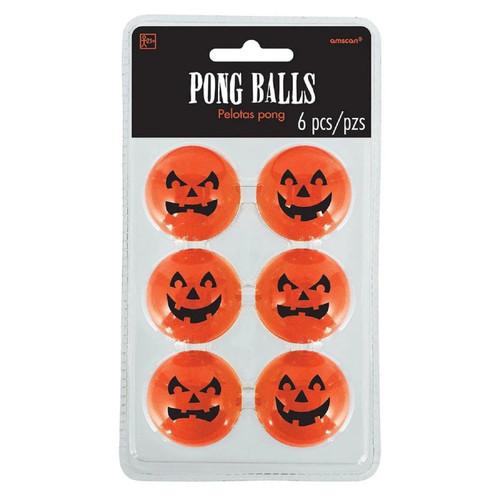 Jack-O-Lantern Haunted House Carnival Halloween Party Favor Ping Pong Balls