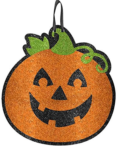 Jack O' Lantern Haunted House Carnival Halloween Party Decoration Glitter Sign