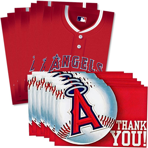 Los Angeles Angels Major League Baseball Sports Party Invitations & Thank Yous