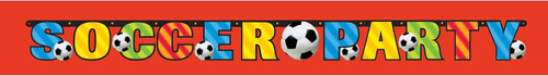 Championship Soccer Sports Kids Birthday Party Decoration Jointed Letter Banner