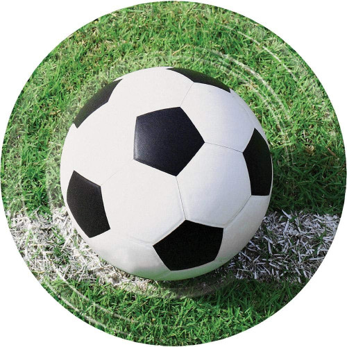 Sports Fanatic Soccer Fan Banquet Birthday Party 8.75" Paper Dinner Plates