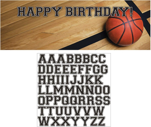 Sports Fanatic Basketball Fan Banquet Birthday Party Decoration Giant Banner