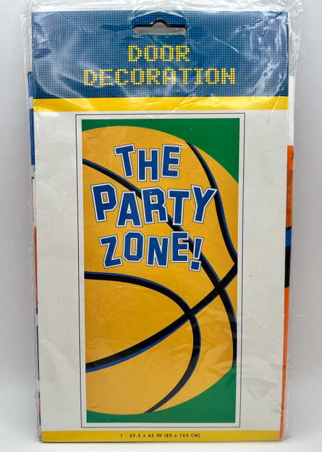 Championship Basketball Sports Birthday Party Zone Plastic Wall Door Decoration