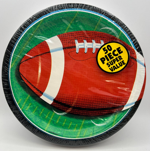 The Big Game Football Sports Banquet Super Bowl Party 9" Paper Dinner Plates