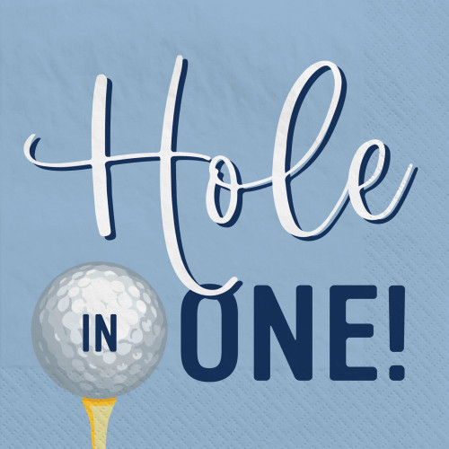 Fore! Hole In One Golf Retirement Sports Banquet Party Paper Beverage Napkins