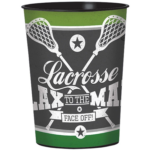 Crosse Check Lacrosse Sports Fan Banquet Theme Party Favor 16 oz. Plastic Cup