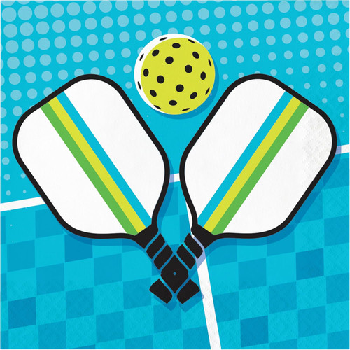 Sport Spirit Pickleball Sports Game Match Theme Party Paper Luncheon Napkins