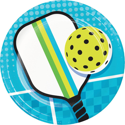 Sport Spirit Pickleball Sports Game Match Theme Party 8.75" Paper Dinner Plates