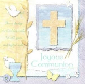 Inspirations Religious Christian Celebration Party Luncheon Napkins COMMUNION