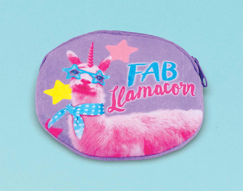 Llama Fun Exotic Animal Fiesta Kids Birthday Party Favor 4 ct. Coin Purses