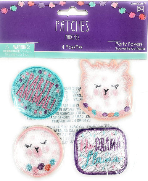 Llama Fun Exotic Animal Fiesta Kids Birthday Party Favor Embroidered Patches