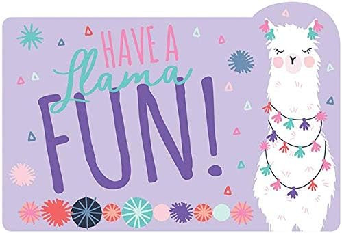 Llama Fun Exotic Animal Fiesta Kids Birthday Party Invitations w/Envelopes