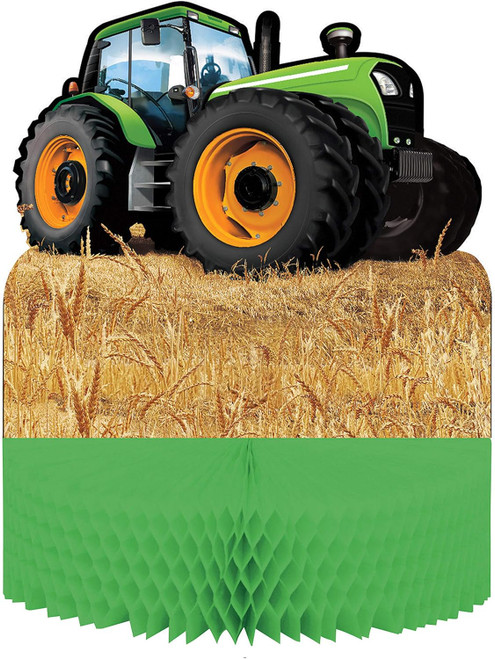 Tractor Time Green Farm Boys Kids Birthday Party Decoration Centerpiece