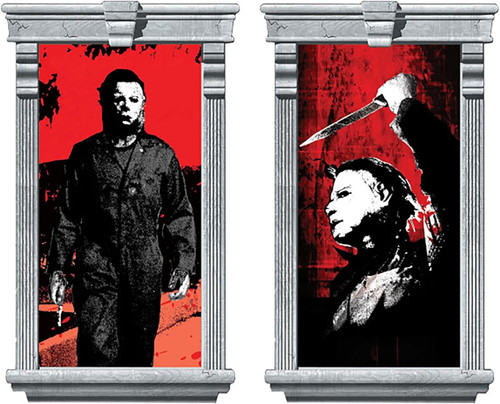 Halloween II Movie Party Hanging Decoration Scene Setters Window Silhouettes
