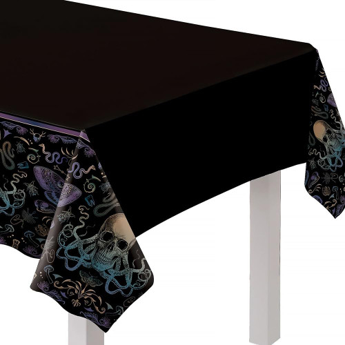 Dark Academia Haunted House Halloween Party Decoration Plastic Tablecover