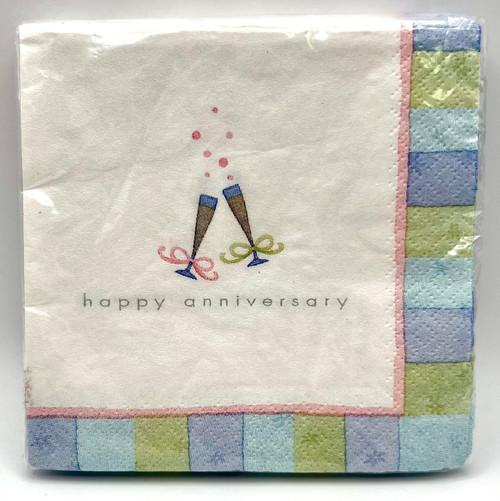 Celebration of Love Bridal Shower Wedding Party Beverage Napkins - Anniversary