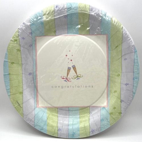 Celebration of Love Bridal Shower Wedding Engagement Party 10.5" Banquet Plates