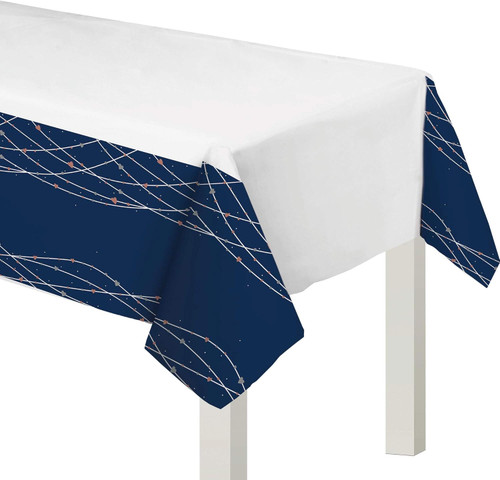 Navy Bride Bridal Shower Wedding Theme Party Decoration Plastic Tablecover